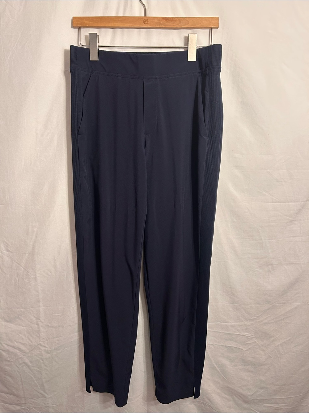 Athleta Navy Straight-Leg Women's Trousers